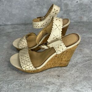 Jessica Simpson Yellow Wedge Sandal size 6M‎